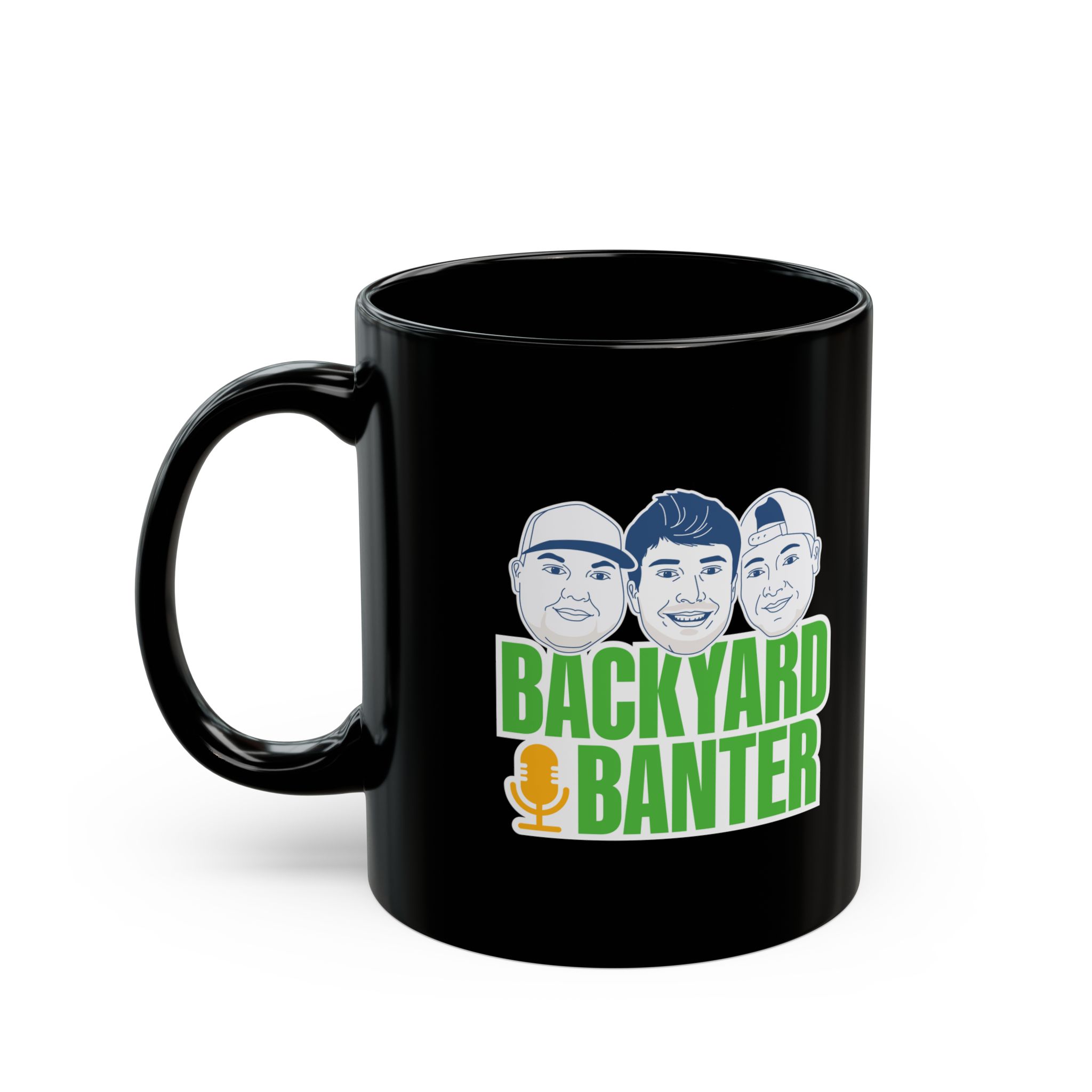 Featured image for “Backyard Banter Black Mug (11oz, 15oz)”