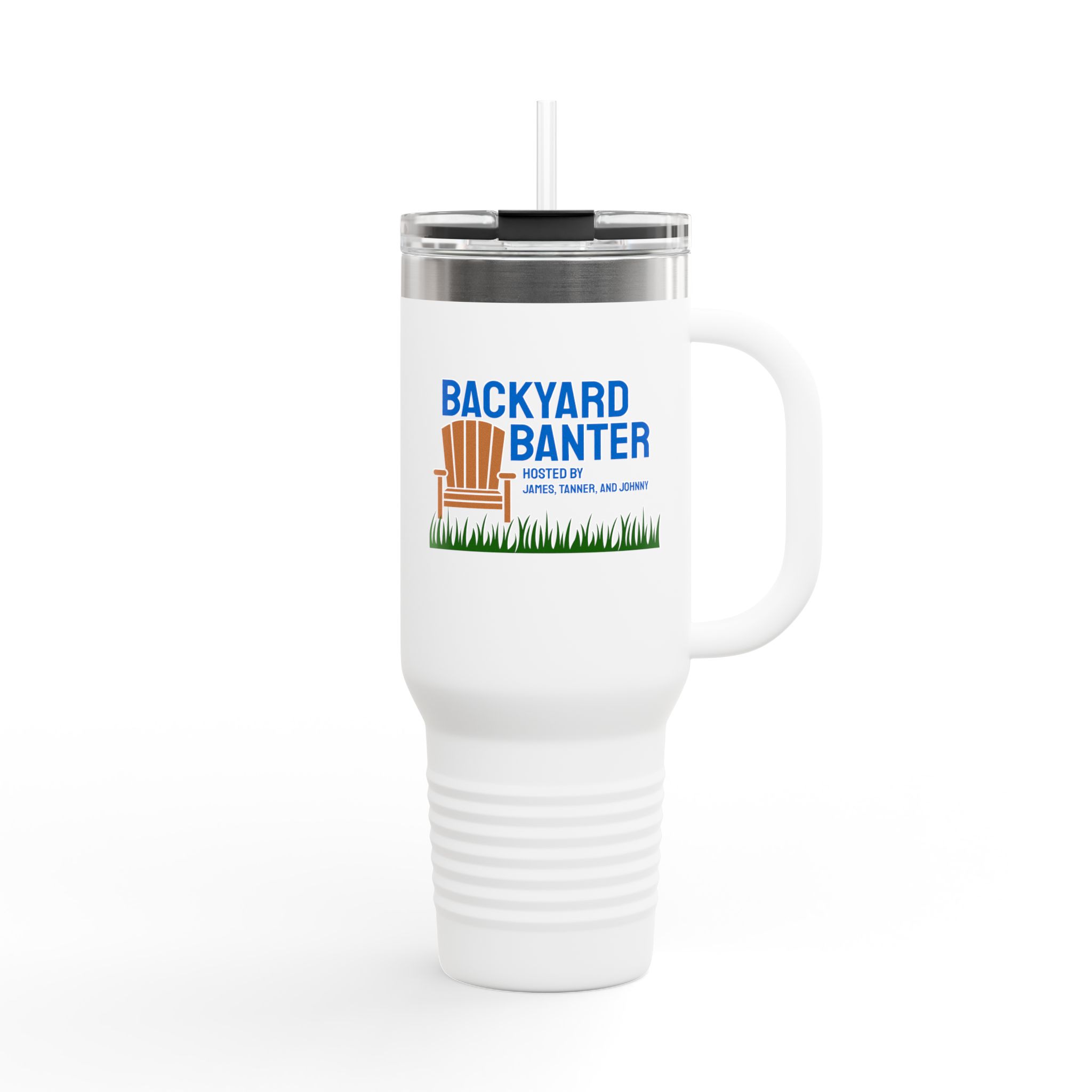 Featured image for “Backyard Banter Insulated Travel Mug, 40oz”