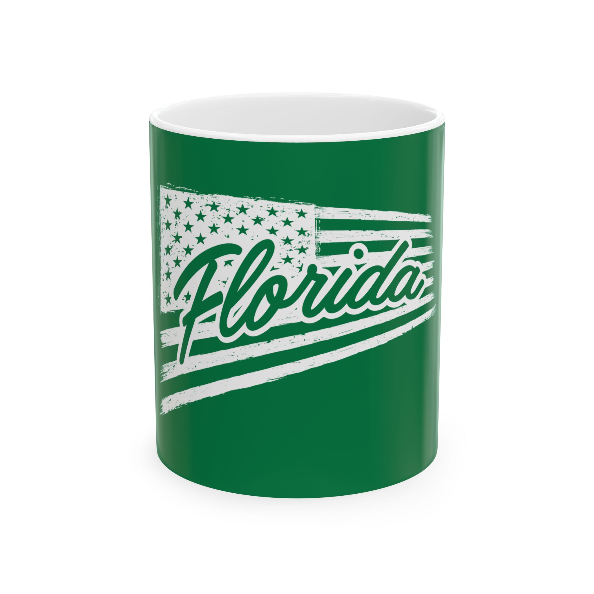 Featured image for “Green Florida Flag Ceramic Mug 11oz”