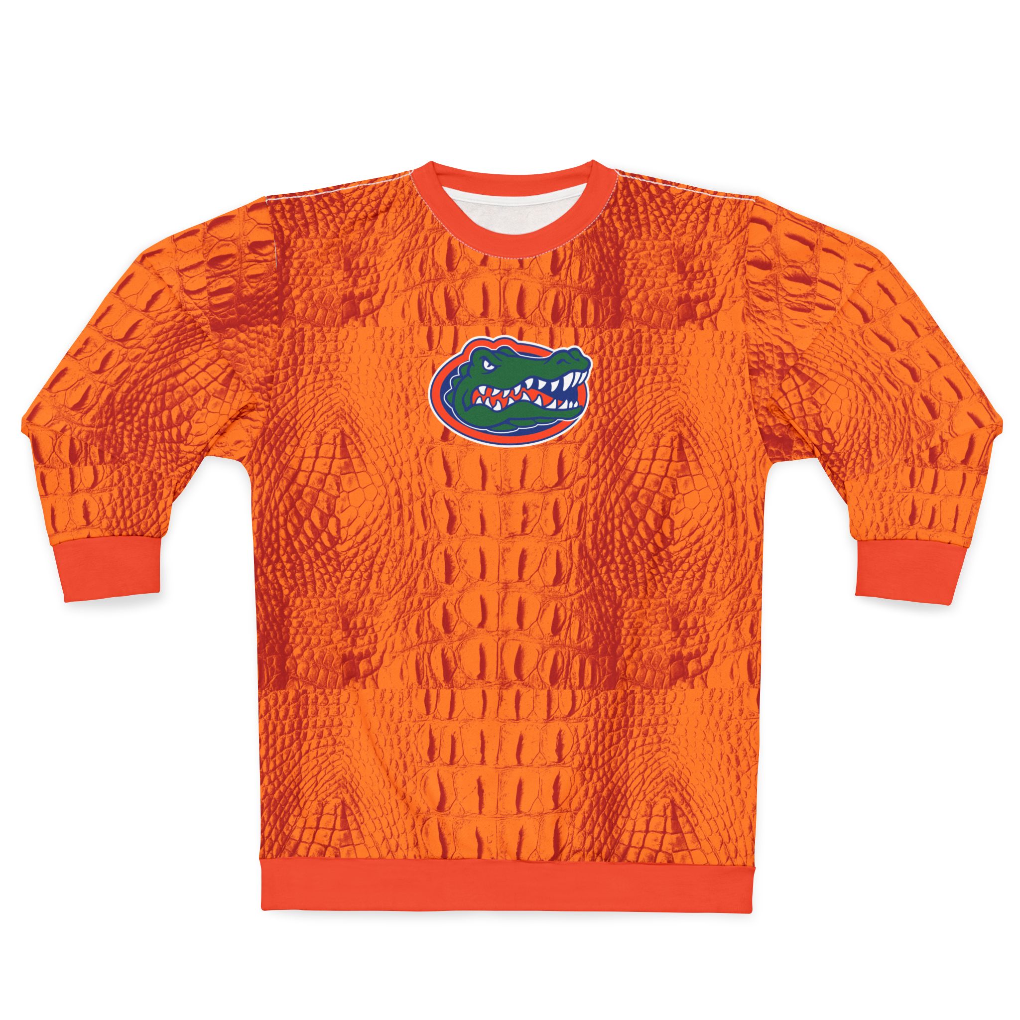 Featured image for “Orange Florida Gator Skin Unisex Sweatshirt”