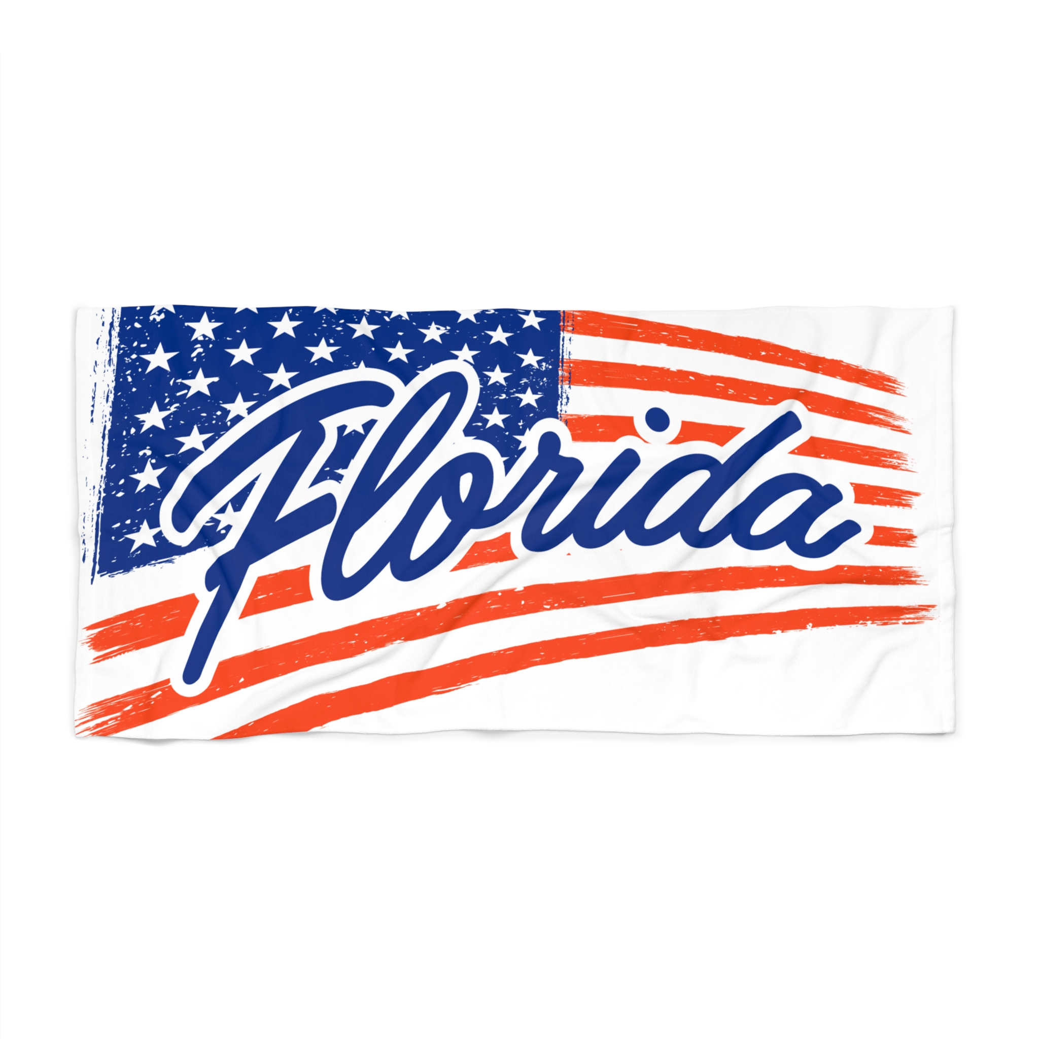 Featured image for “Florida Amercian Flag Beach Towel”