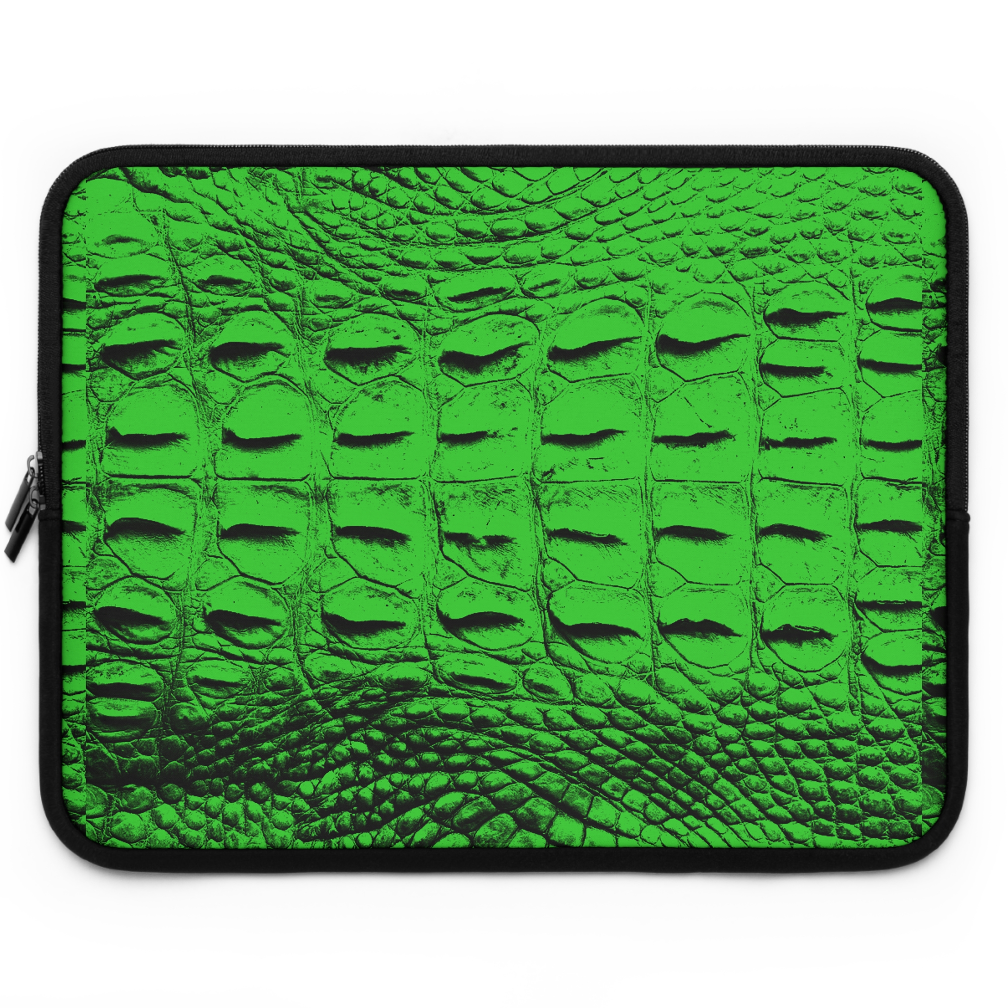 Featured image for “Green Gator Skin Laptop Sleeve”