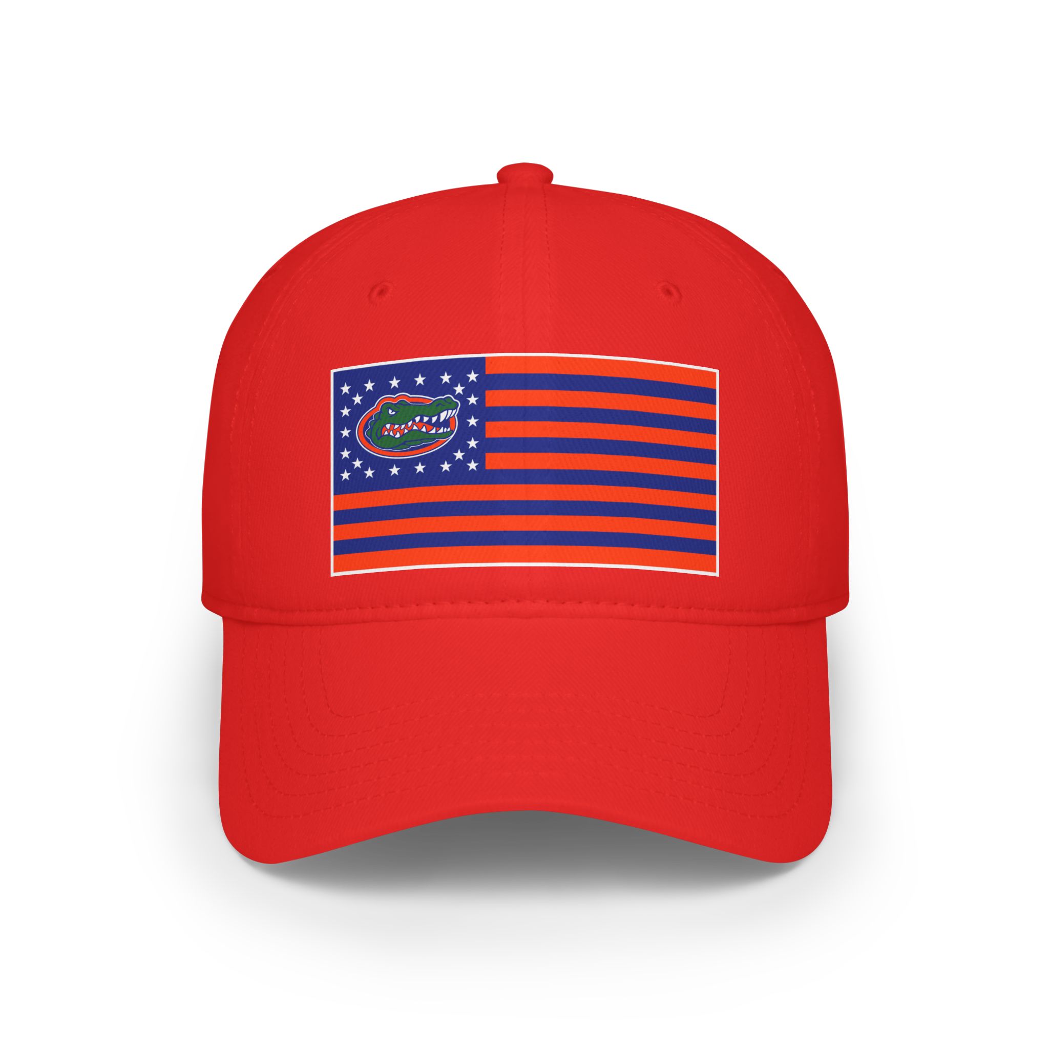 Featured image for “USA Flag Florida Gator Low Profile Baseball Cap”