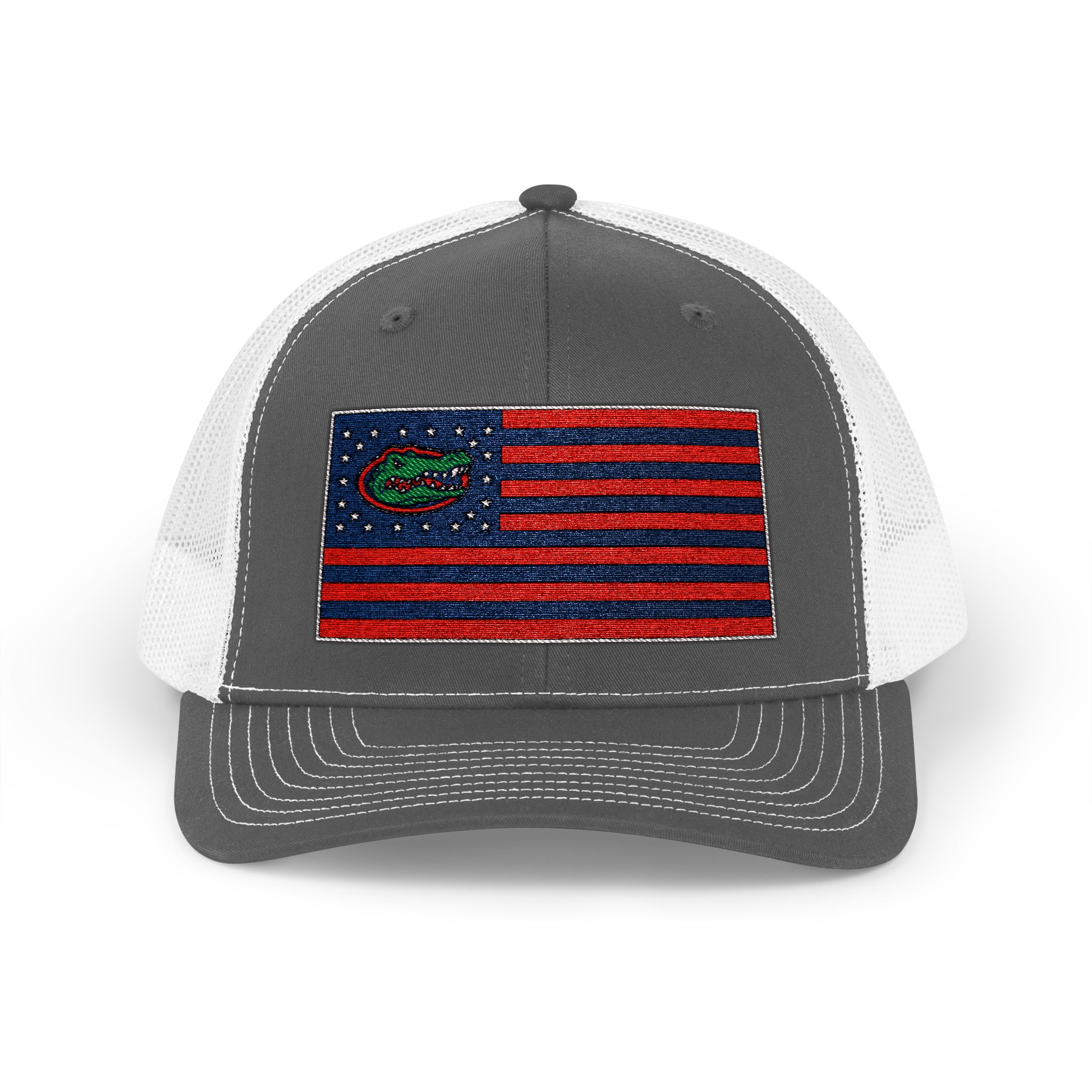 Featured image for “USA Flag Florida Gators Snapback Trucker Cap”