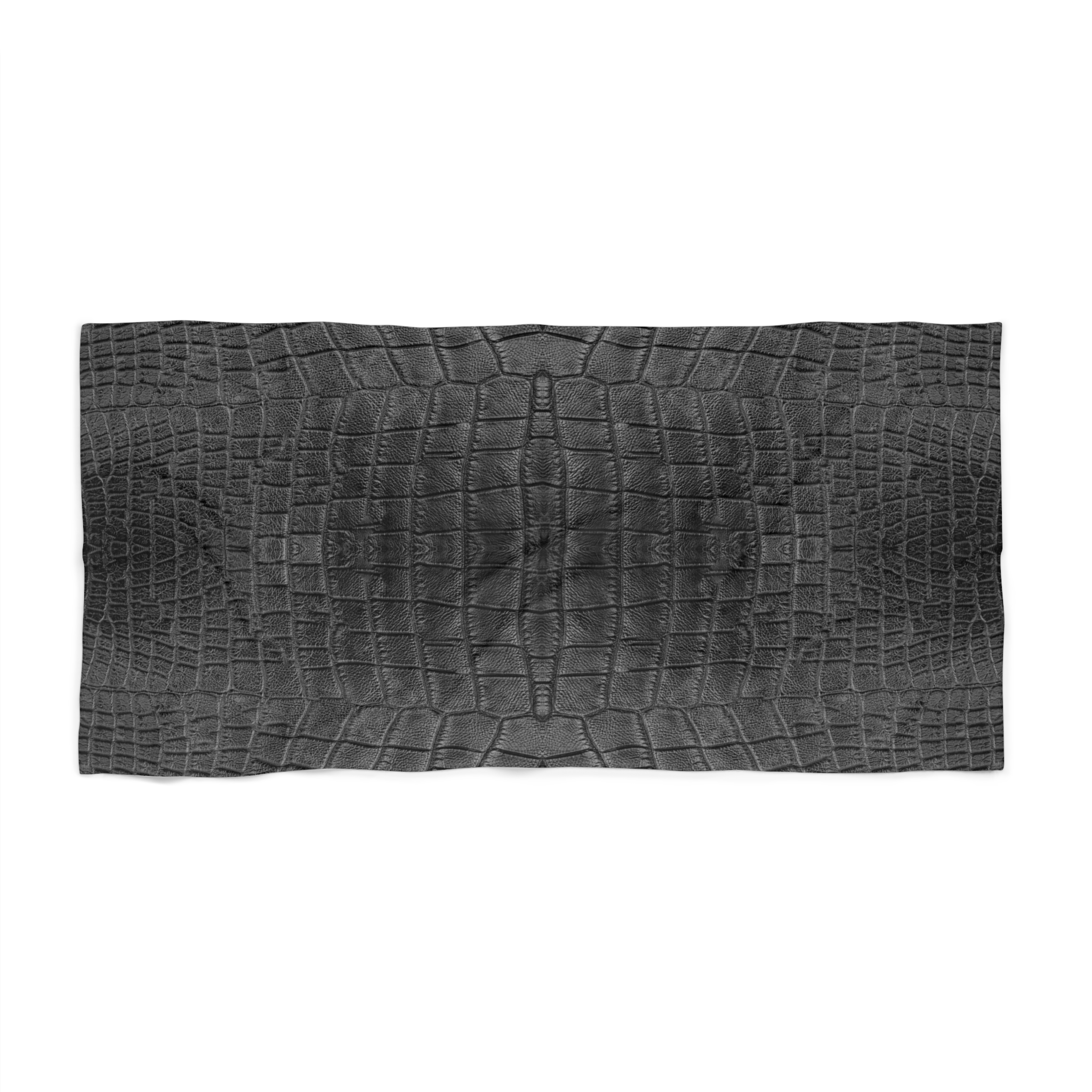 Featured image for “Black Gator Skin Beach Towel”