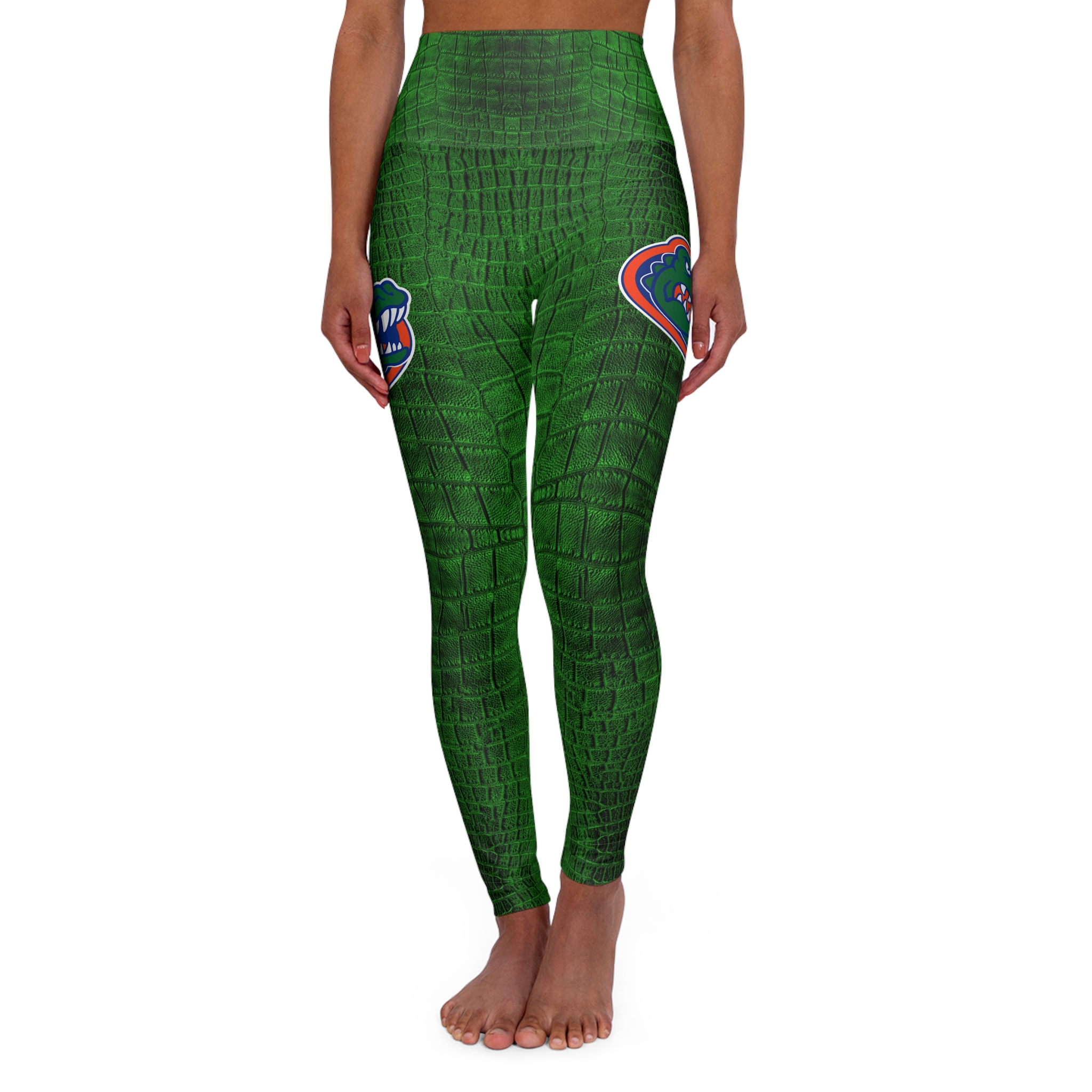 Featured image for “Green Florida Gators Skin High Waisted Yoga Leggings”