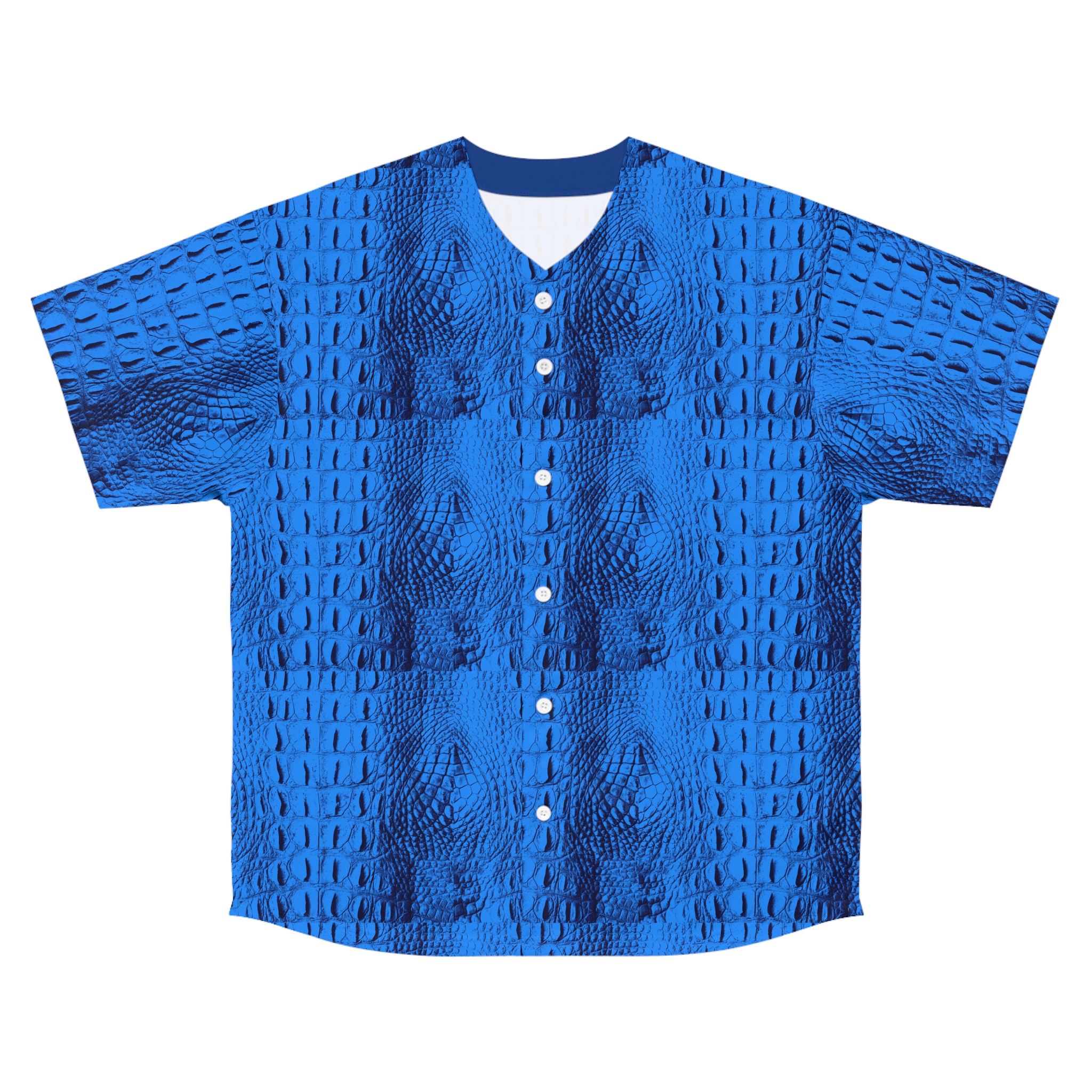 Featured image for “Blue Gator Skin Men's Baseball Jersey (AOP)”