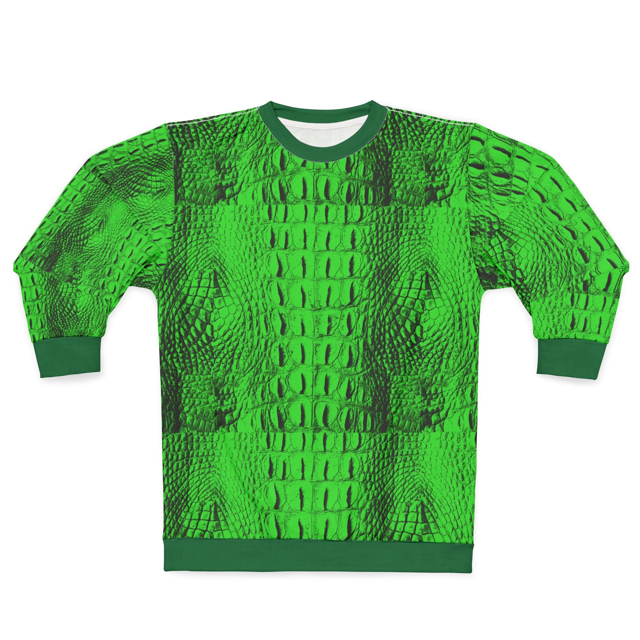 Featured image for “Green Gator Skin Unisex Sweatshirt”