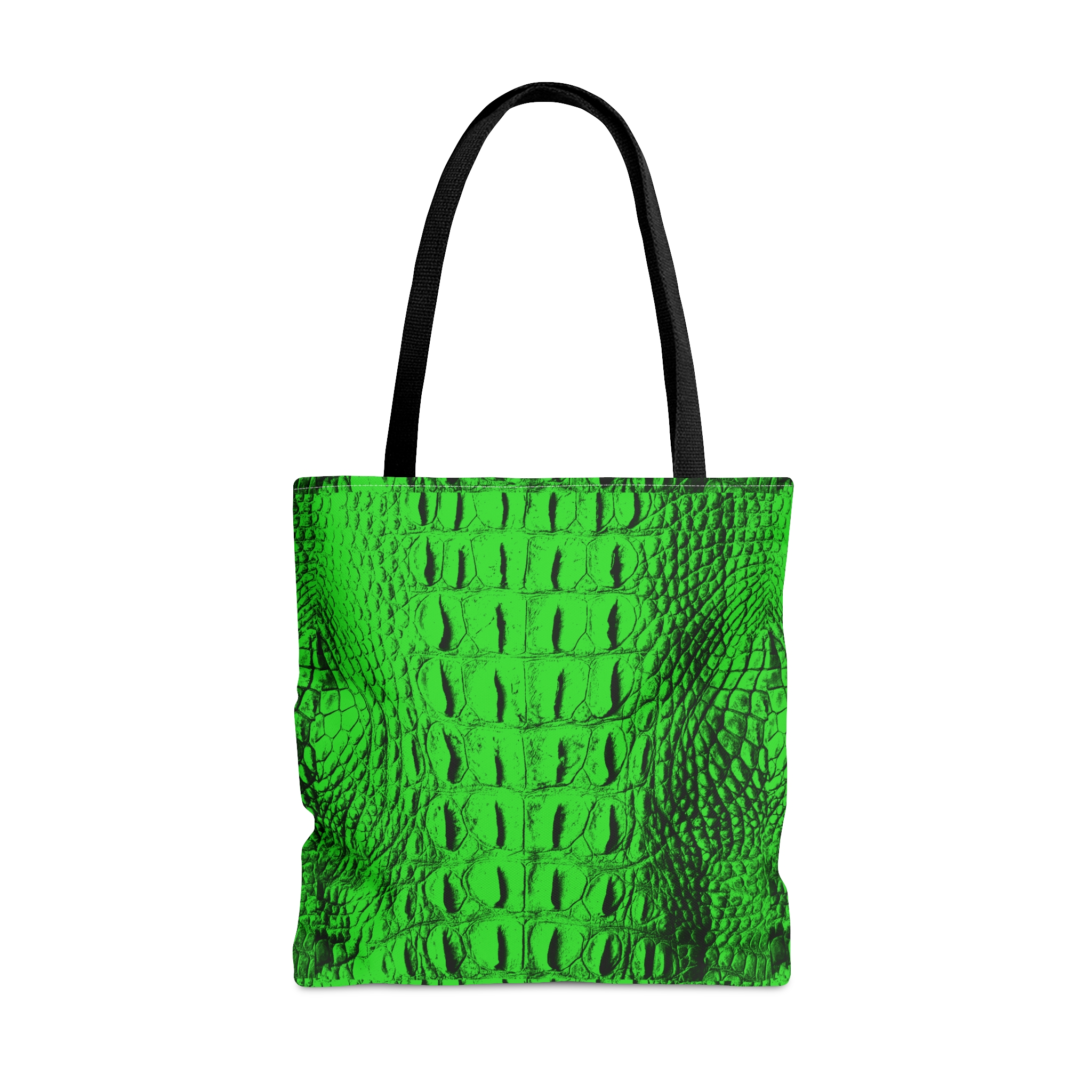 Featured image for “Green Gator Skin Tote Bag (AOP)”