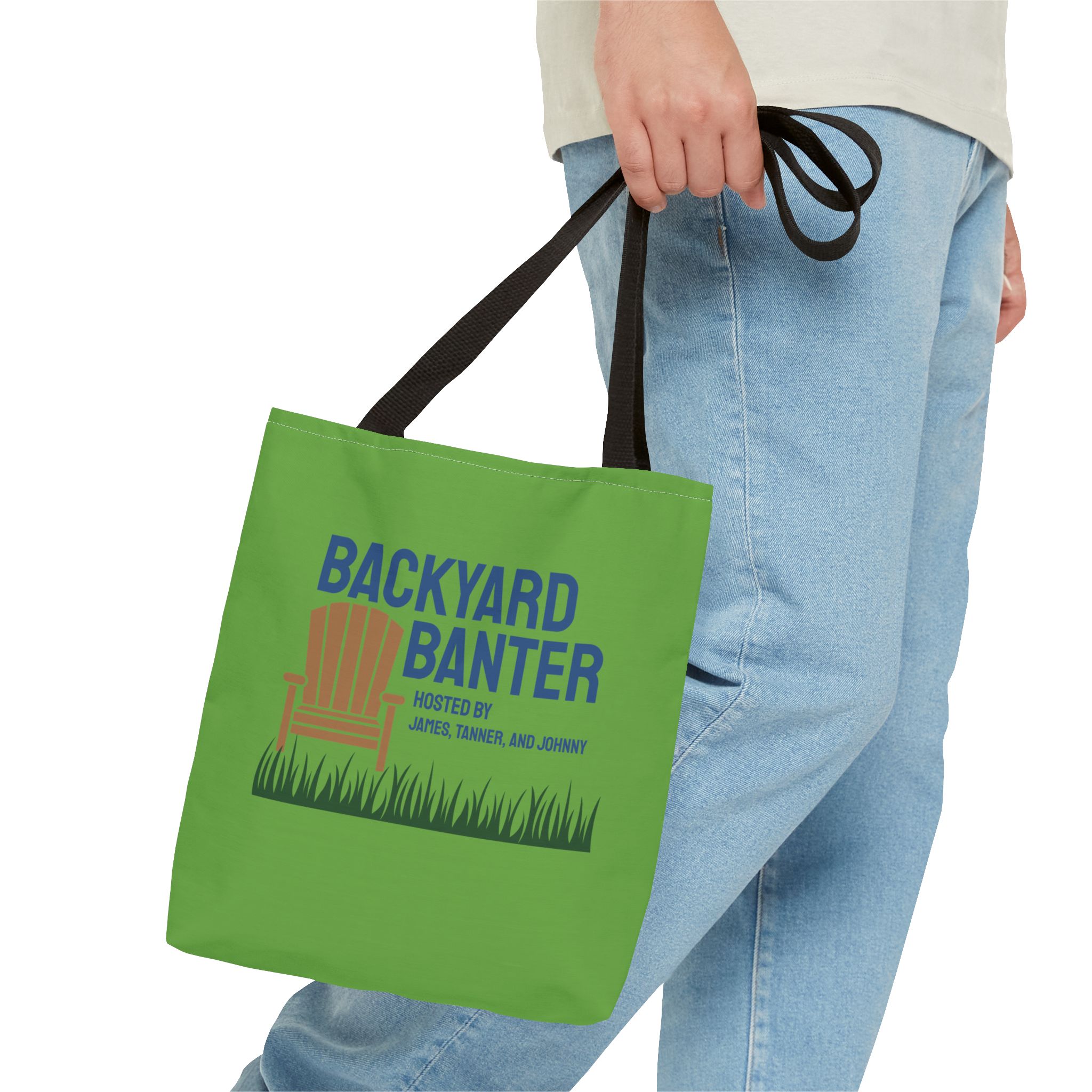 Featured image for “Back Yard Banter Tote Bag (AOP)”