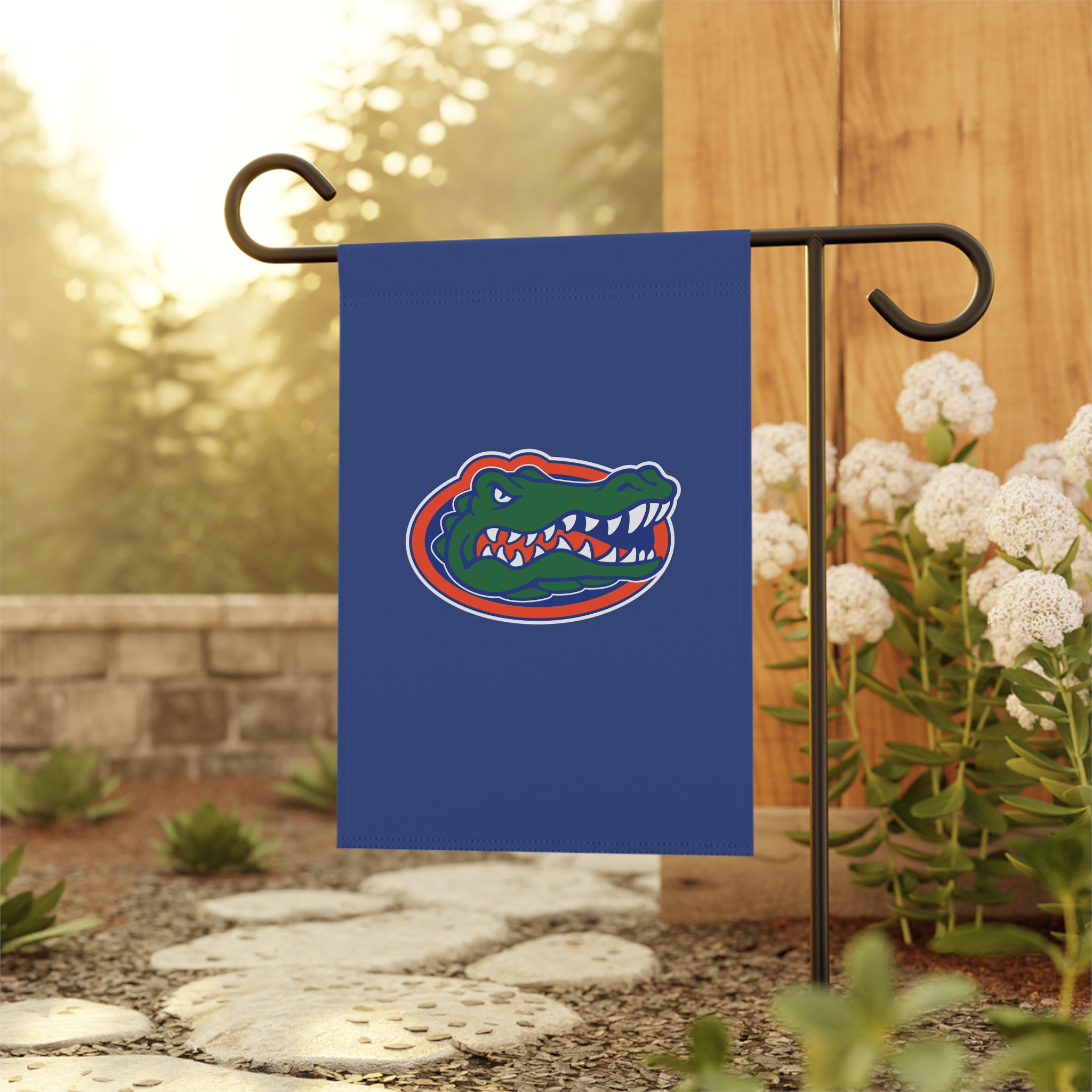 Featured image for “Blue Florida Gator Garden Yard Sign”