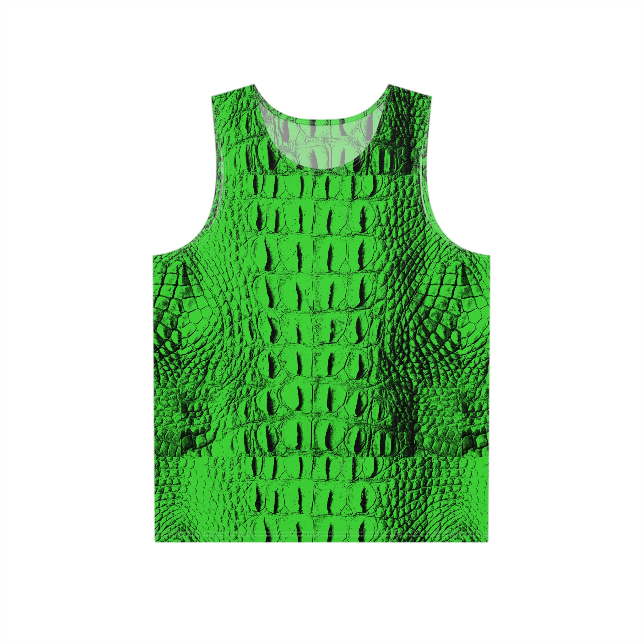 Featured image for “Green Gator Skin Men's Tank Top”