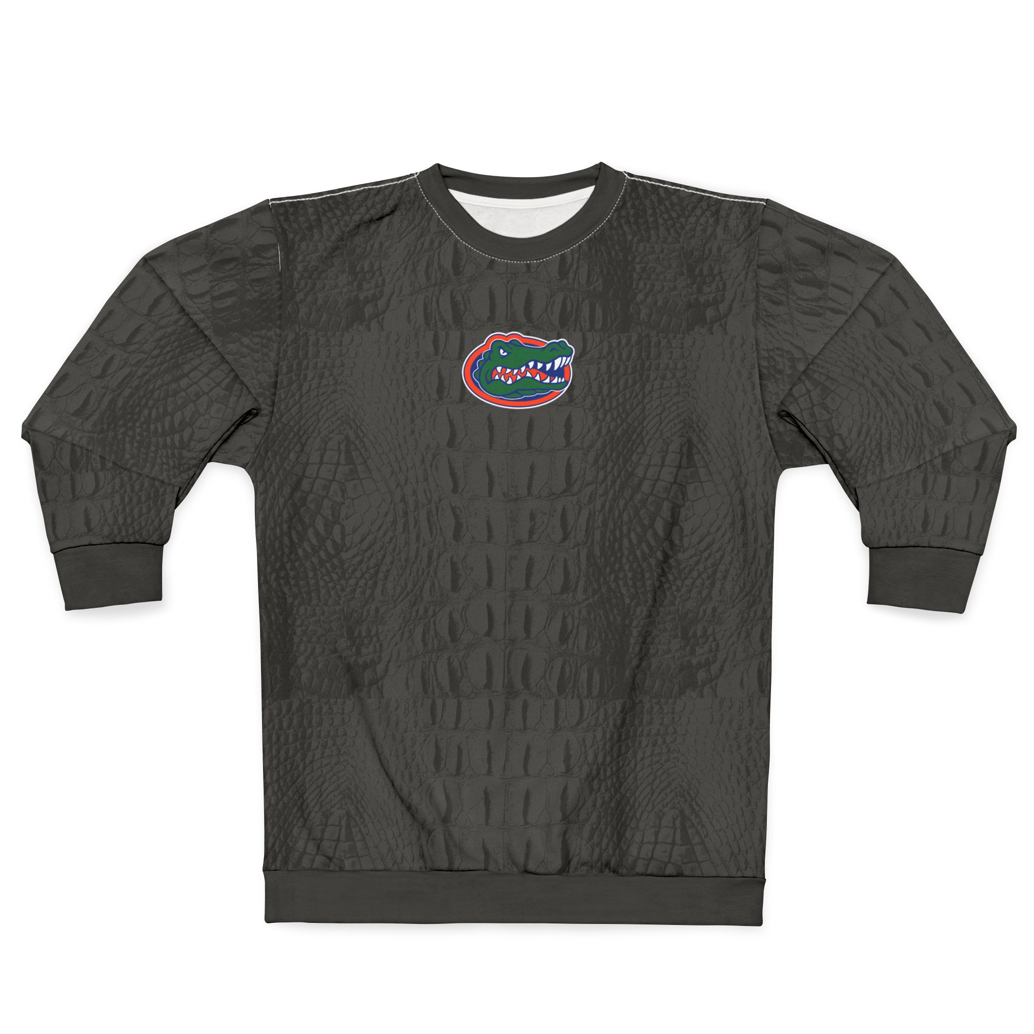 Featured image for “Black Florida Gator Skin Unisex Sweatshirt (AOP)”