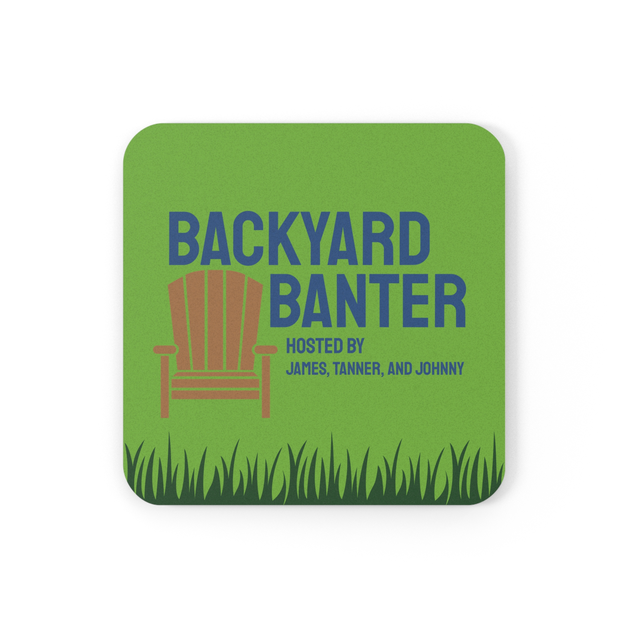 Featured image for “Backyard Banter Cork Back Coaster”