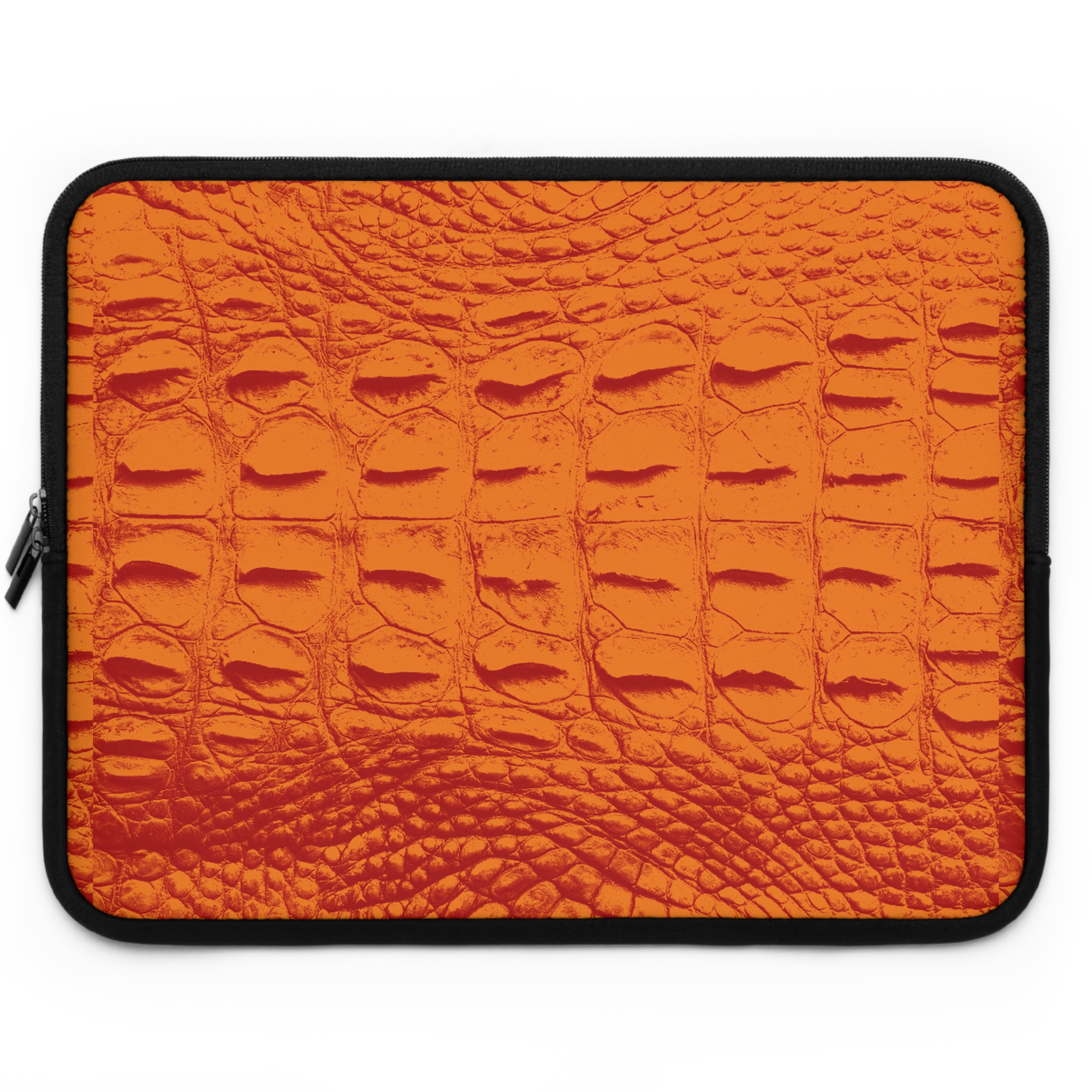 Featured image for “Orange Gator Skin Laptop Sleeve”