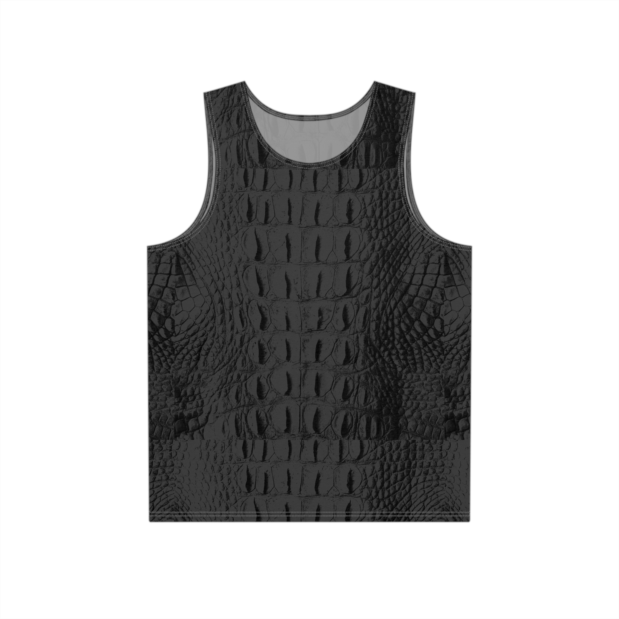 Featured image for “Black Gator Skin Men's Tank Top”