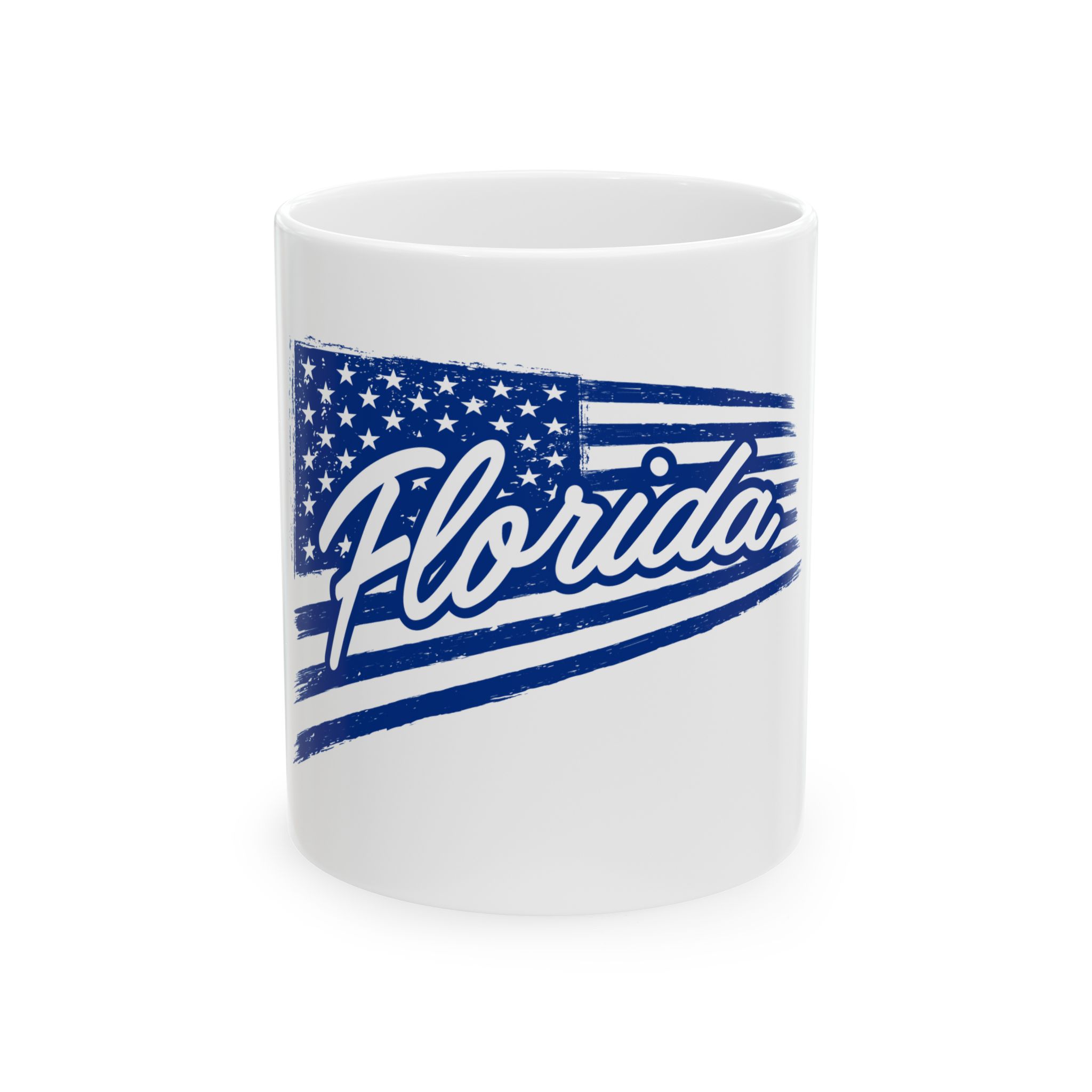 Featured image for “Blue Florida Flag Ceramic Mug 11oz”