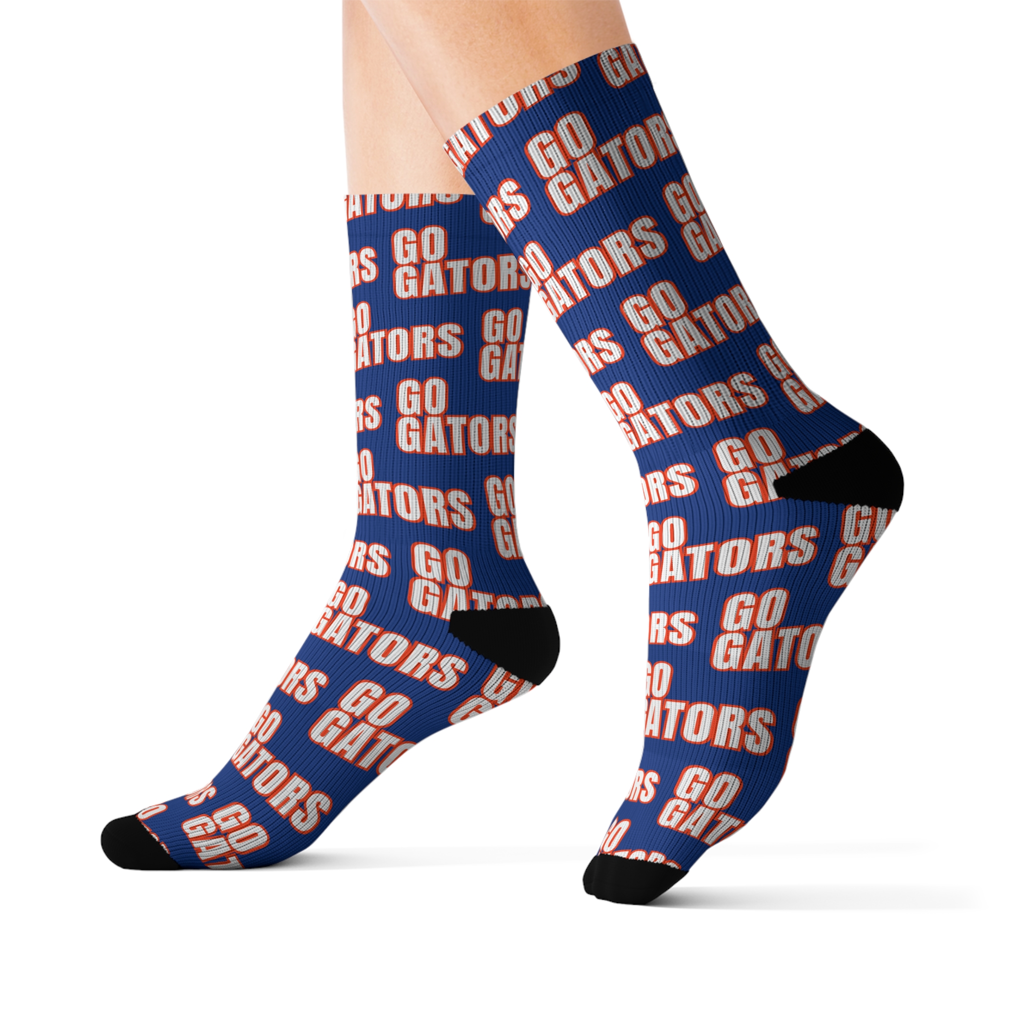 Featured image for “Blue Go Gators Sublimation Socks”