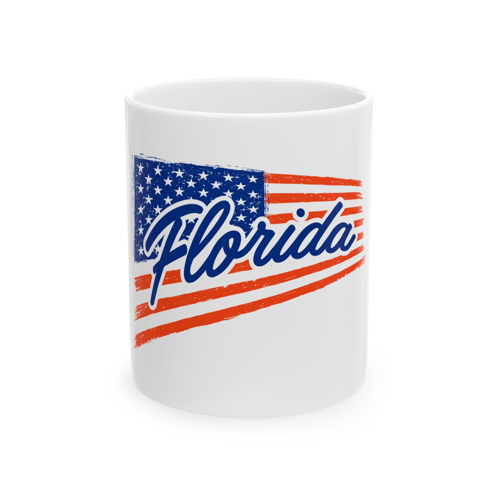 Featured image for “Florida Amercian Flag Ceramic Mug 11oz”