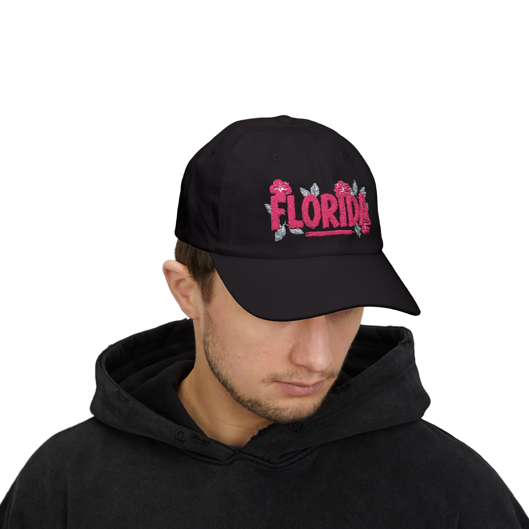 Classic Black Cotton Dad Cap - Image 3