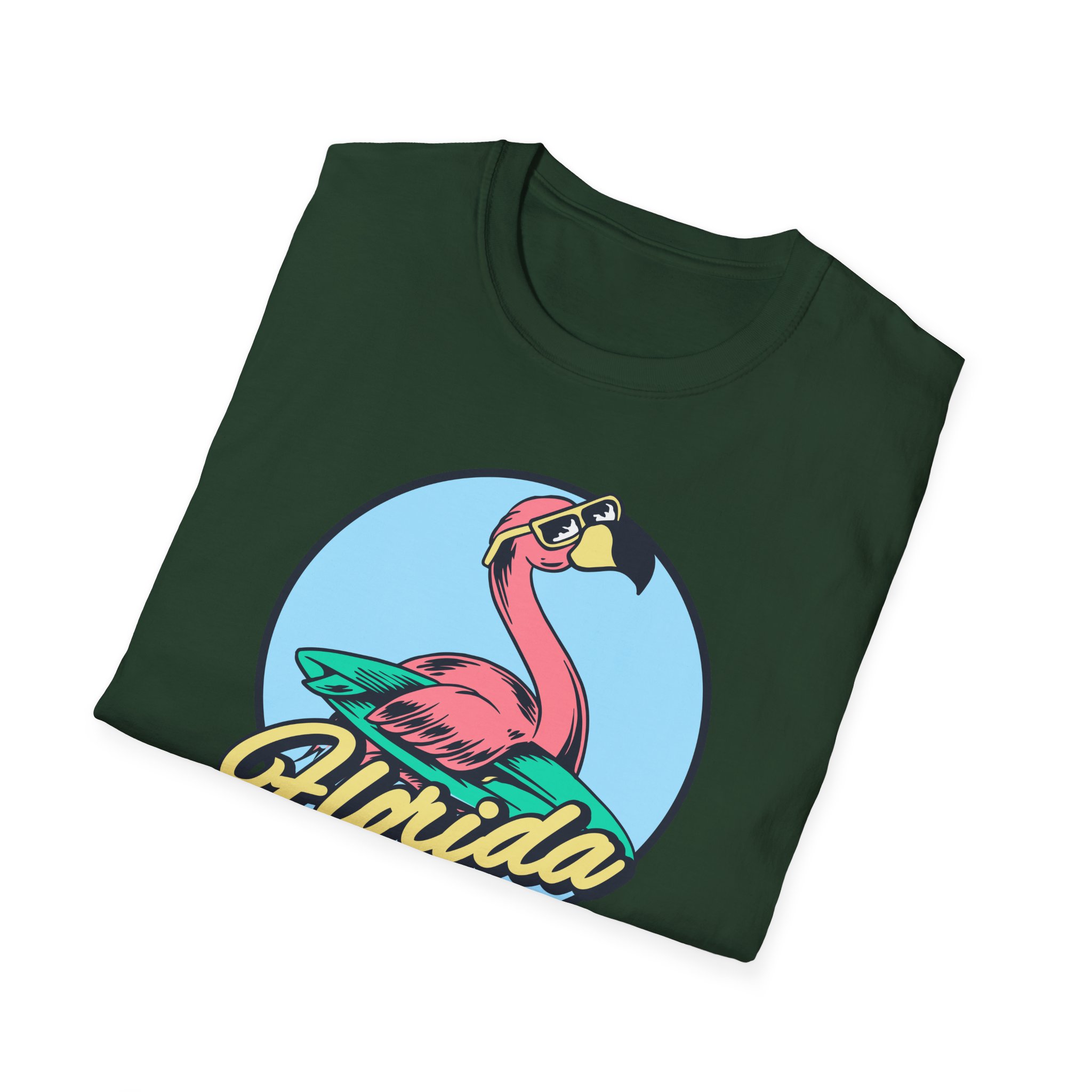 Flamingo Casual Cotton Tee - Image 36