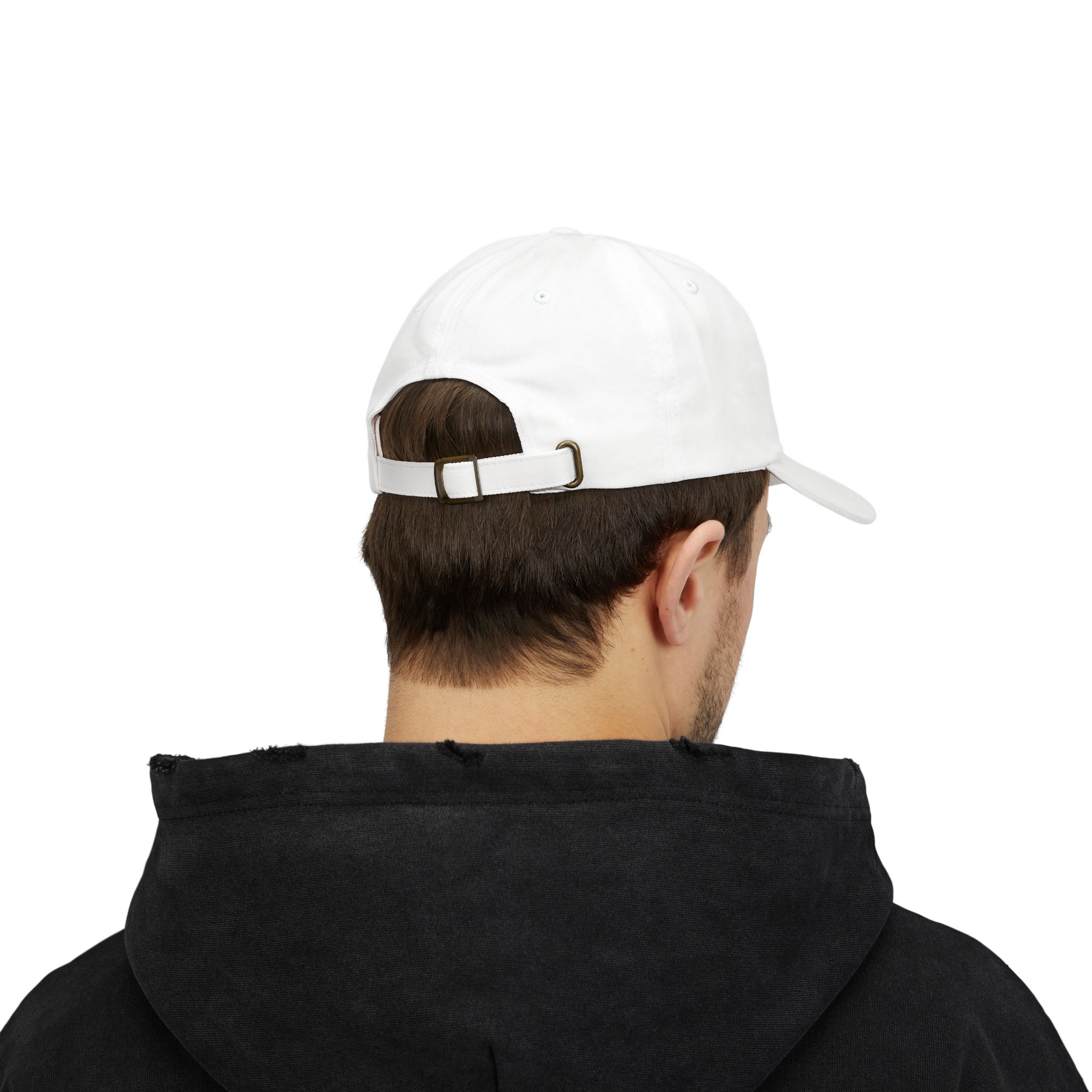 Classic Black Cotton Dad Cap - Image 8